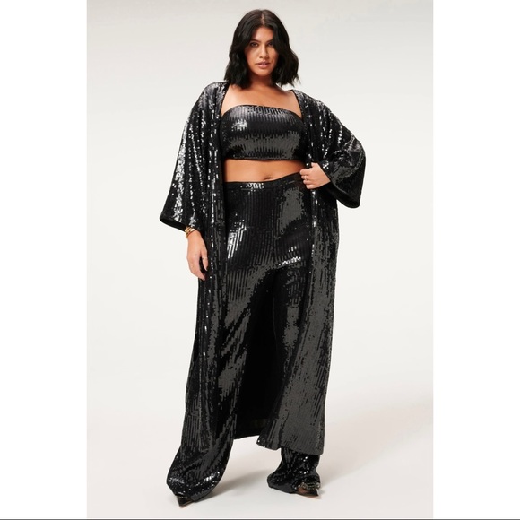 Good American Jackets & Blazers - NWT GOOD AMERICAN Sequin Duster Robe